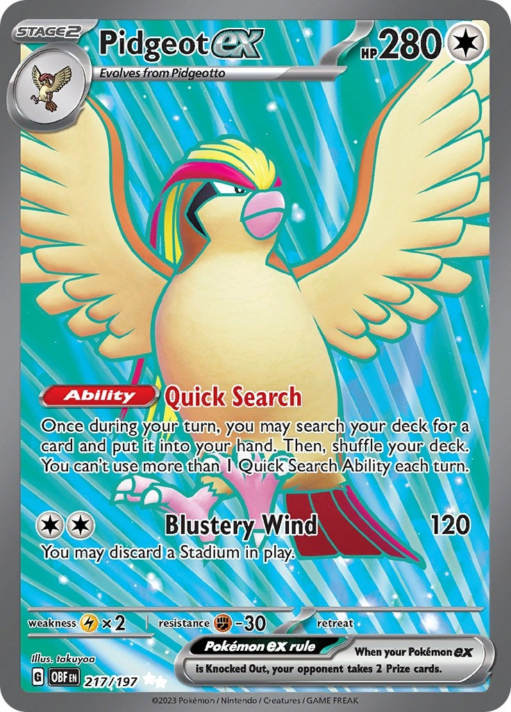 Pidgeot ex 217 197 (217/197) [OBF]