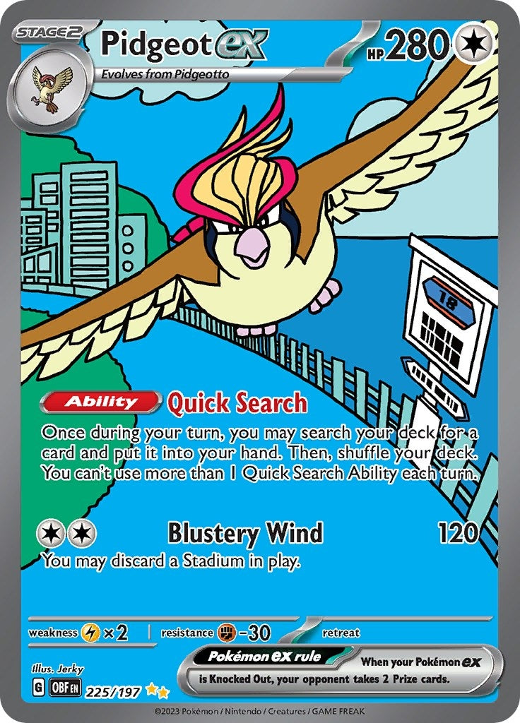 Pidgeot ex 225 197 (225/197) [OBF]