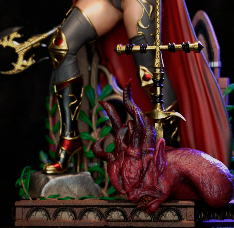 Magdalena Resin Statue - view 2