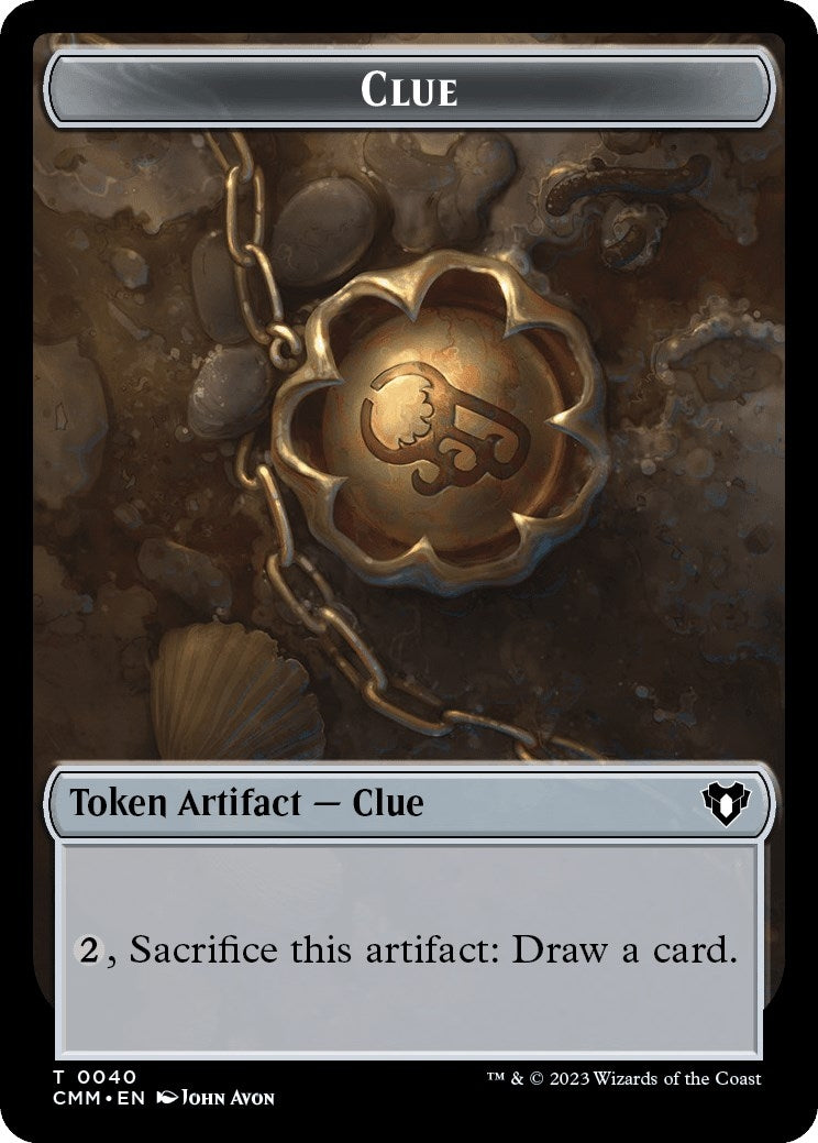 Clue Zombie 0019 Double Sided Token (40 // 19) [CMM]