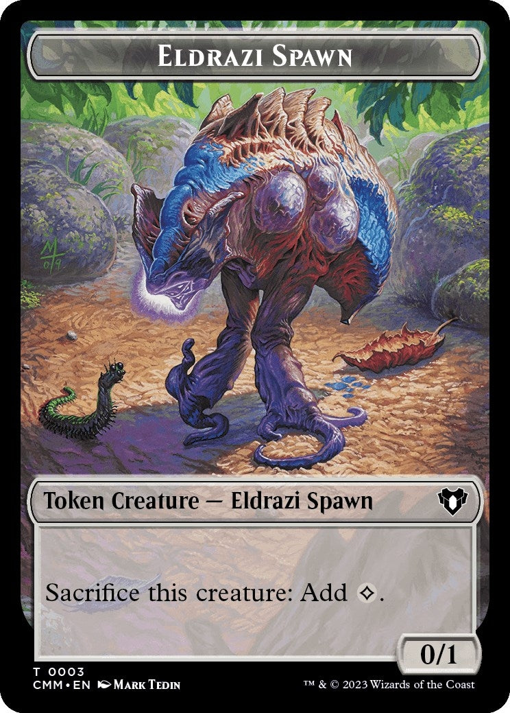 Eldrazi Spawn Emblem Ob Nixilis of the Black Oath Double Sided Token (3 // 52) [CMM]