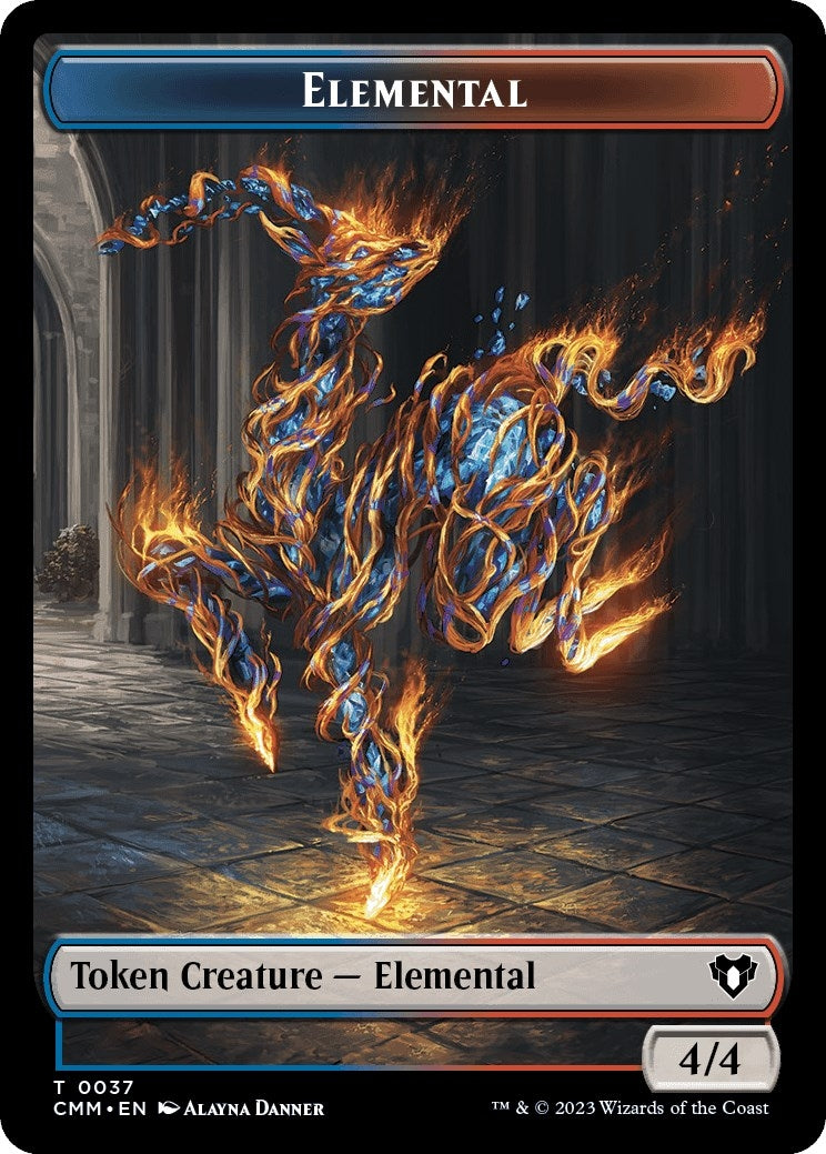 Elemental 0037 Human Soldier Double Sided Token (37 // 6) [CMM]
