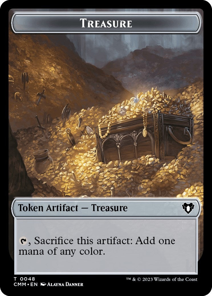 Treasure Emblem Ob Nixilis of the Black Oath Double Sided Token (48 // 52) [CMM]