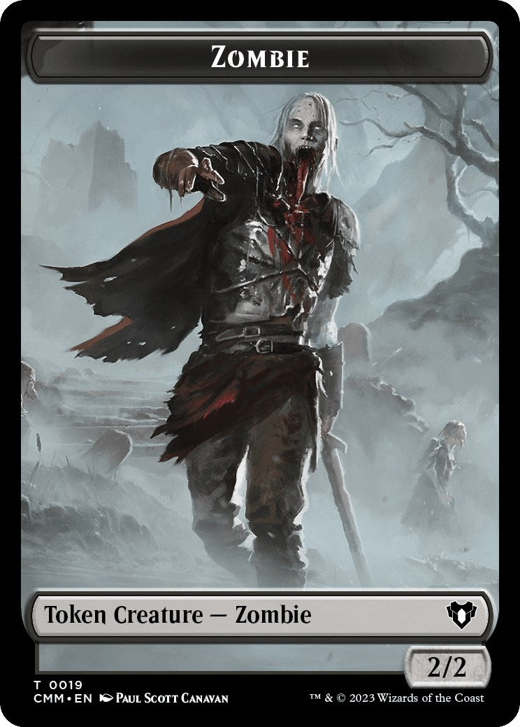 Zombie 0019 Dwarf Berserker Double Sided Token (19 // 23) [CMM]