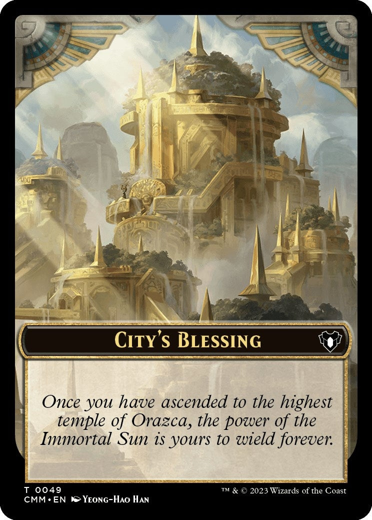 Citys Blessing Knight Double Sided Token (49 // 7) [CMM]
