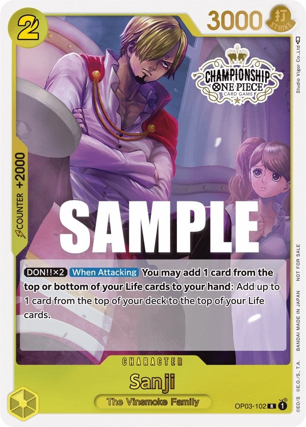 Sanji Store Championship Participation Pack Vol 2 (OP03-102) [OP-PR]