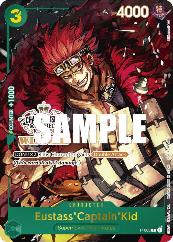 EustassCaptainKid Store Championship Vol 2 Winner (P-003) [OP-PR]
