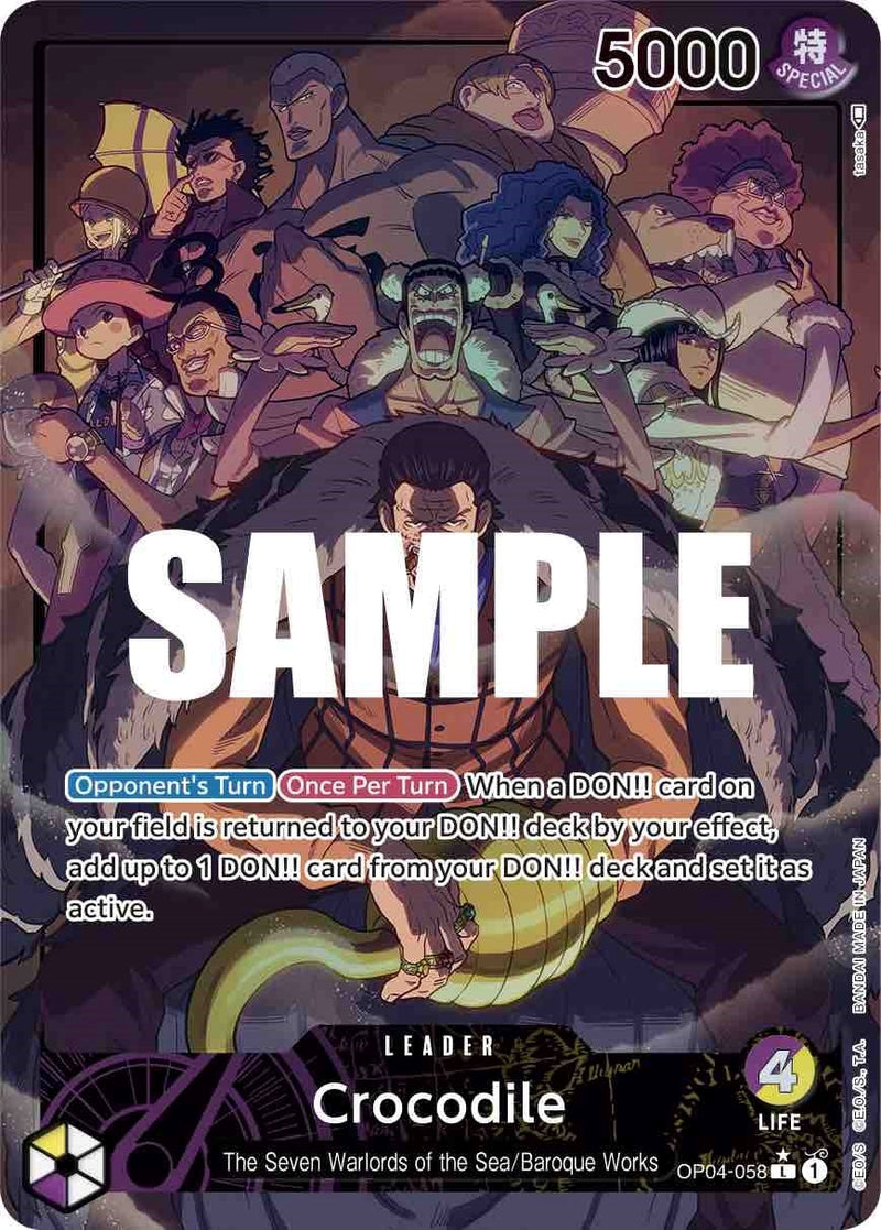 Crocodile (058) (Alternate Art) (OP04-058) [OP04]