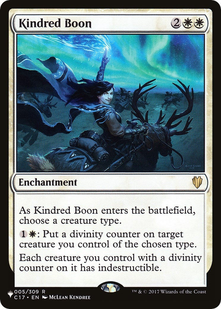 Kindred Boon (5) [LIST]