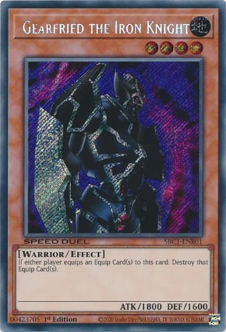 Gearfried the Iron Knight Secret Rare (SBC1-ENB01) [SBC1]