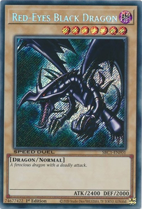 Red Eyes Black Dragon Secret Rare (SBC1-ENF01) [SBC1]