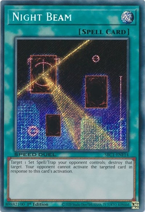 Night Beam Secret Rare (SBC1-ENF14) [SBC1]