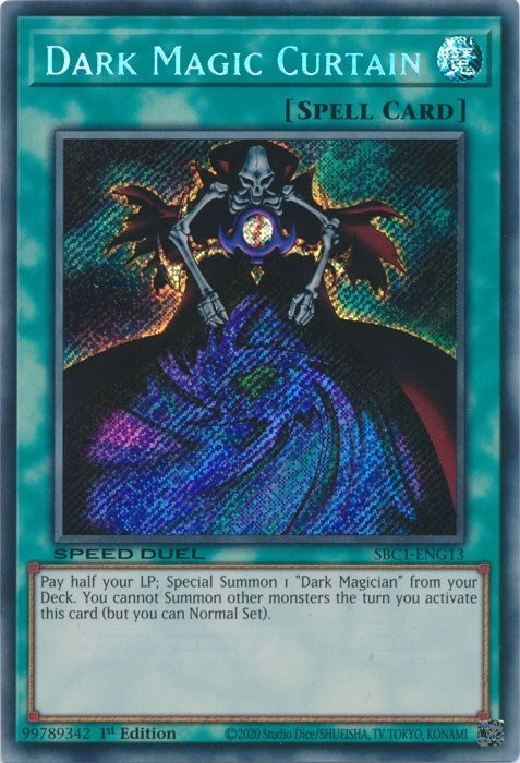 Dark Magic Curtain Secret Rare (SBC1-ENG13) [SBC1]