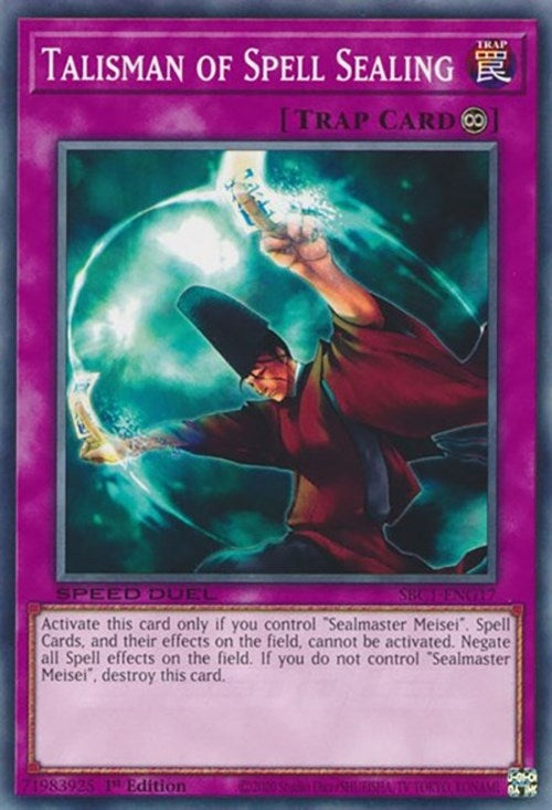 Talisman of Spell Sealing (SBC1-ENG17) [SBC1]