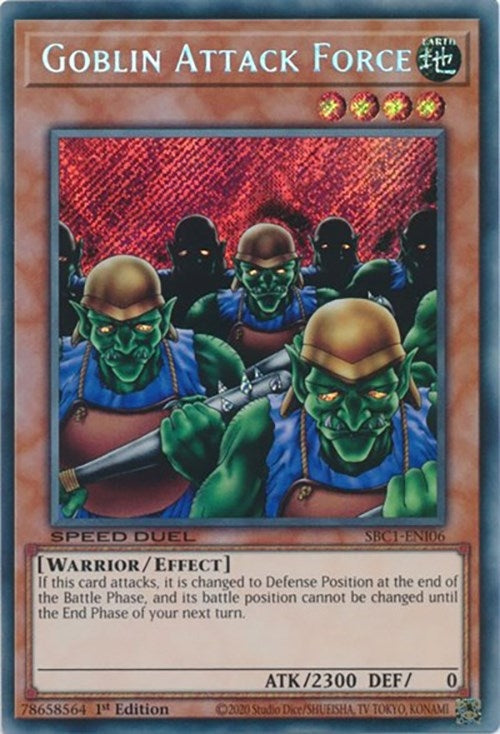 Goblin Attack Force Secret Rare (SBC1-ENI06) [SBC1]