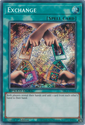 Exchange Secret Rare (SBC1-ENI16) [SBC1]