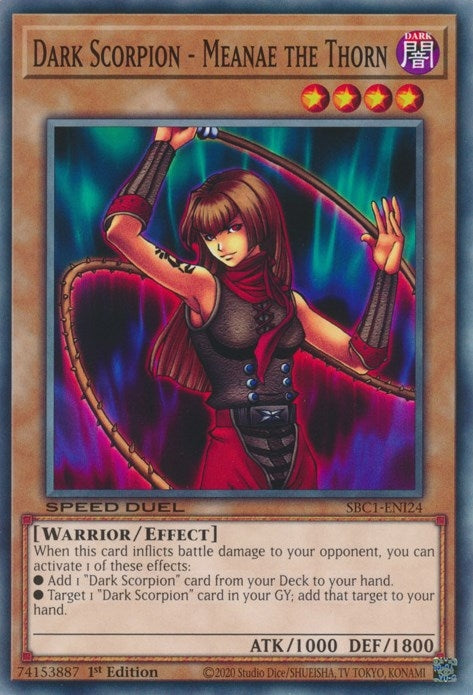 Dark Scorpion Meanae the Thorn (SBC1-ENI24) [SBC1]