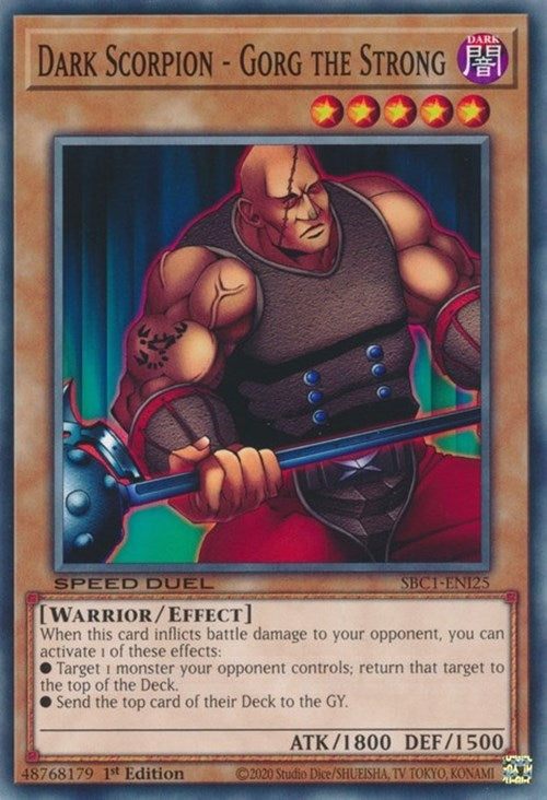 Dark Scorpion Gorg the Strong (SBC1-ENI25) [SBC1]