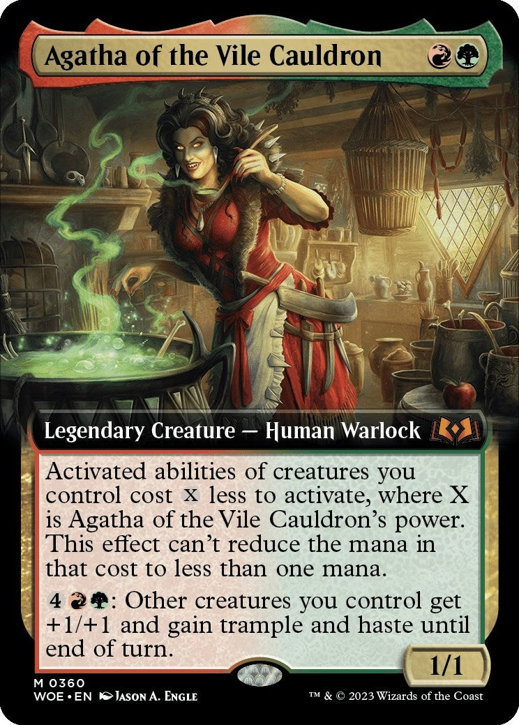 Agatha of the Vile Cauldron Extended Art (360) [WOE]