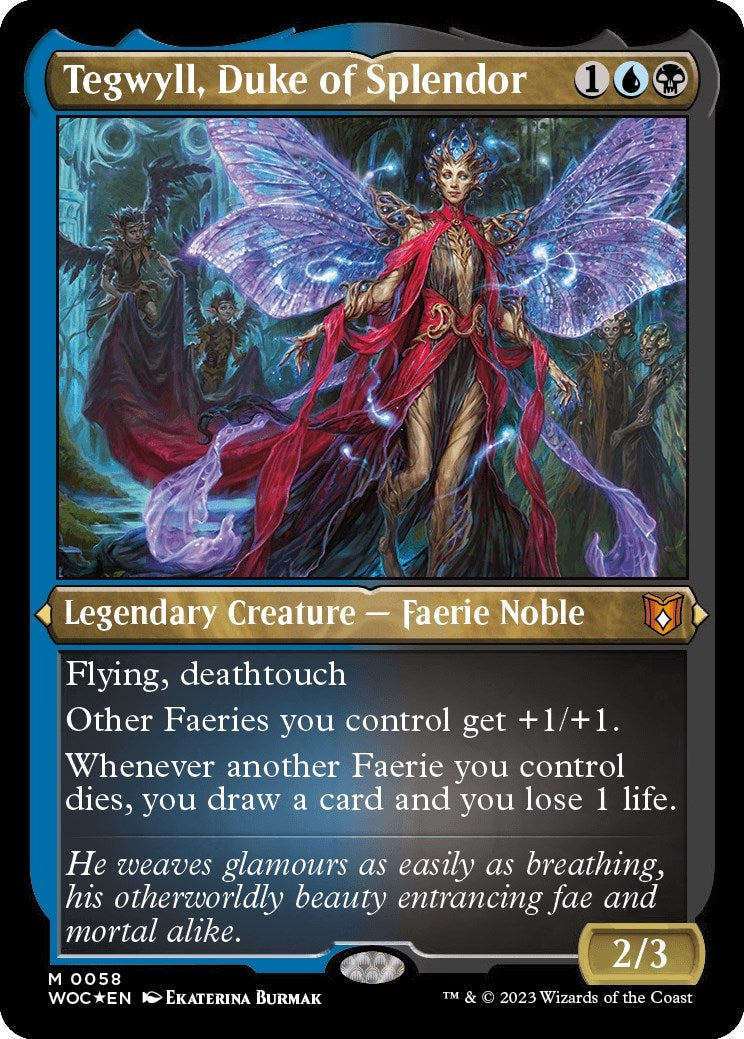 Tegwyll, Duke of Splendor (Display Commander) [Wilds of Eldraine Commander]