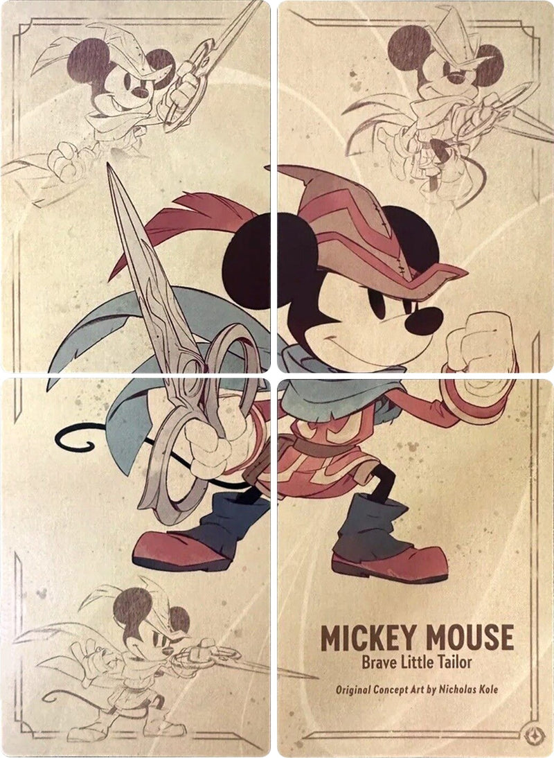 Mickey Mouse Brave Little Tailor Puzzle Insert Set of 4 () [1]