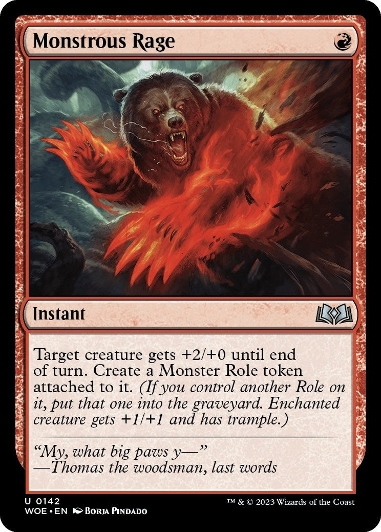 Monstrous Rage [Wilds of Eldraine]