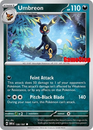 Umbreon 130 197 GameStop Exclusive (130/197) [MCAP]