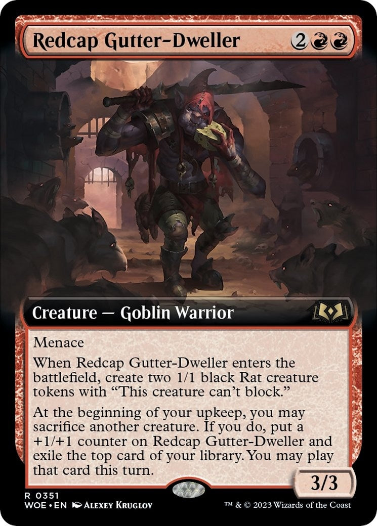 Redcap Gutter Dweller Extended Art (351) [WOE]