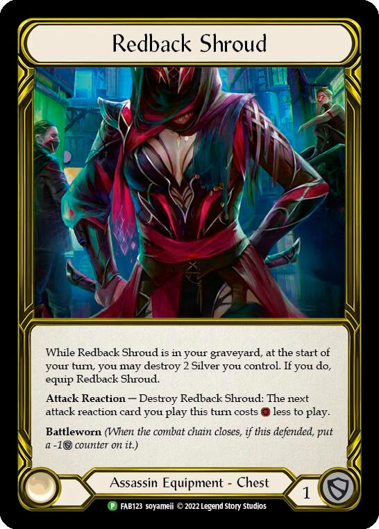 Image for Redback Shroud (Golden) [Flesh and Blood: Promo Cards]