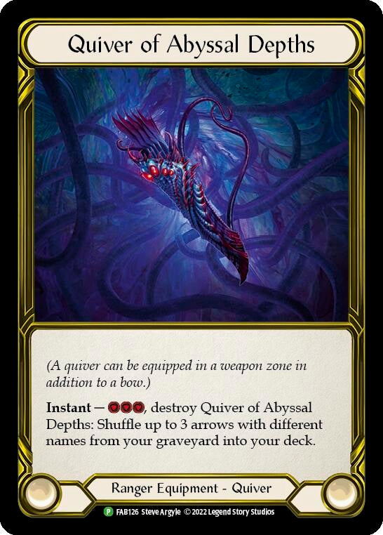 Image for Quiver of Abyssal Depths (Golden) [Flesh and Blood: Promo Cards]