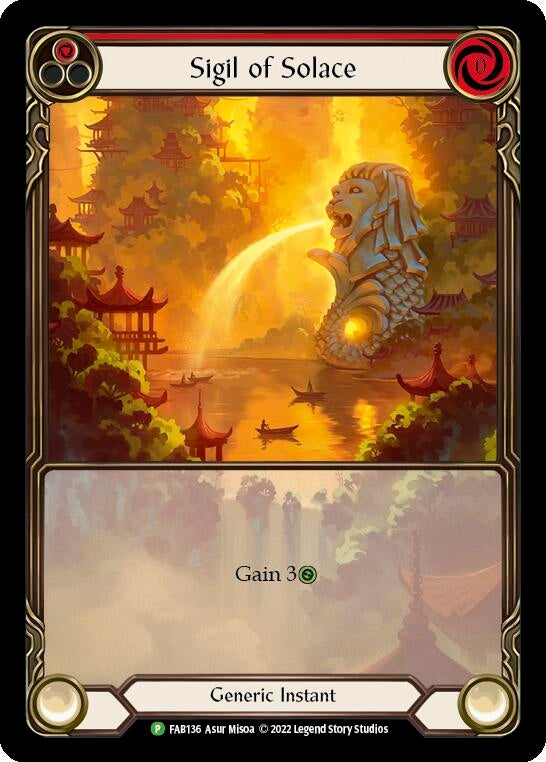 Image for Sigil of Solace (FAB136) [Flesh and Blood: Promo Cards]