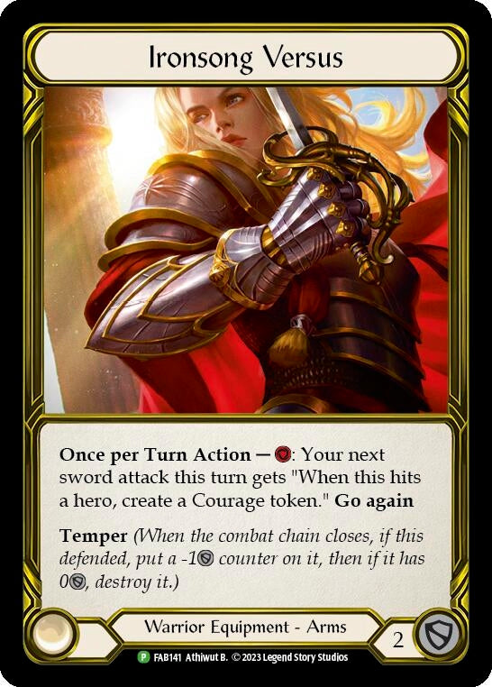 Image for Ironsong Versus (Golden) [Flesh and Blood: Promo Cards]