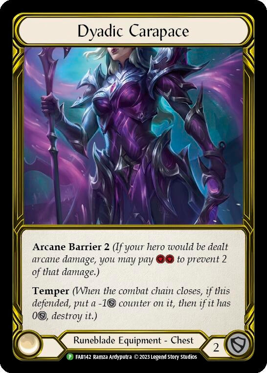 Image for Dyadic Carapace (Golden) [Flesh and Blood: Promo Cards]