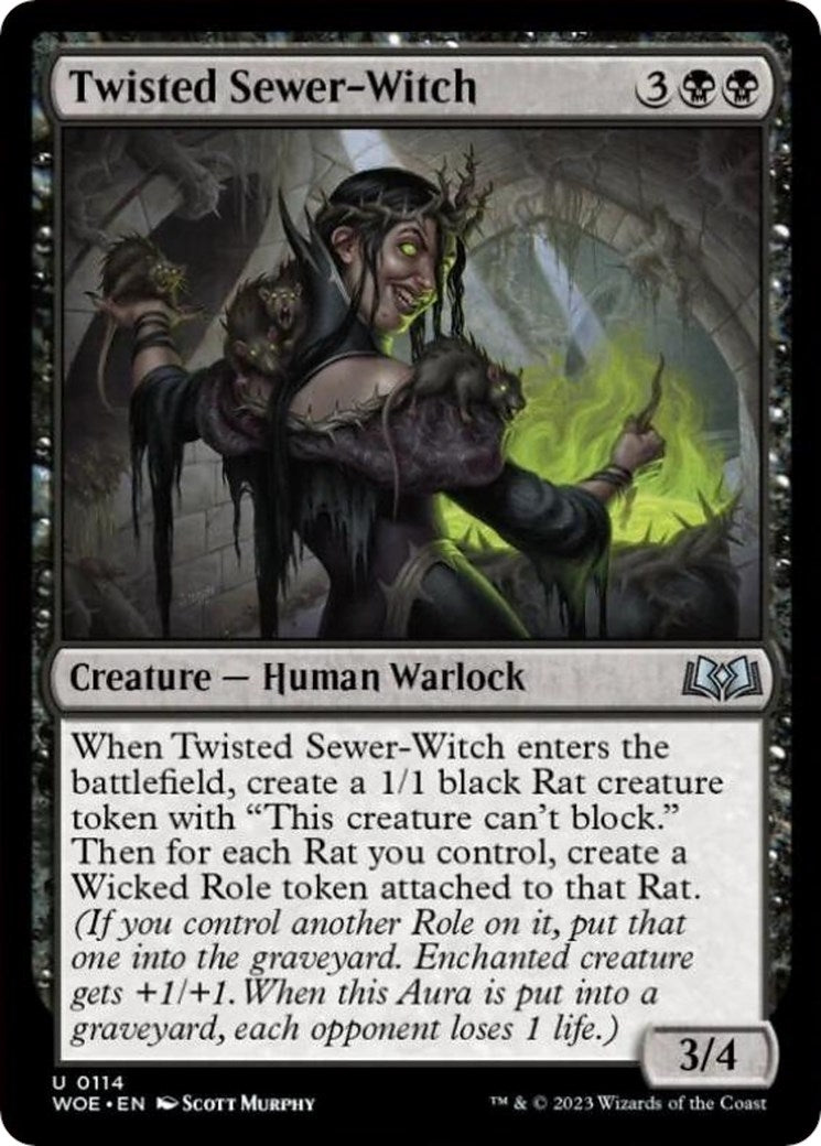 Twisted Sewer-Witch [Wilds of Eldraine]