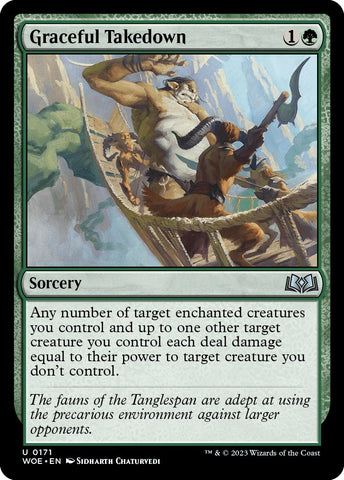 Graceful Takedown [Wilds of Eldraine]