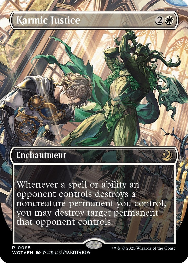 Karmic Justice Anime Borderless Confetti Foil (85) [WOT]