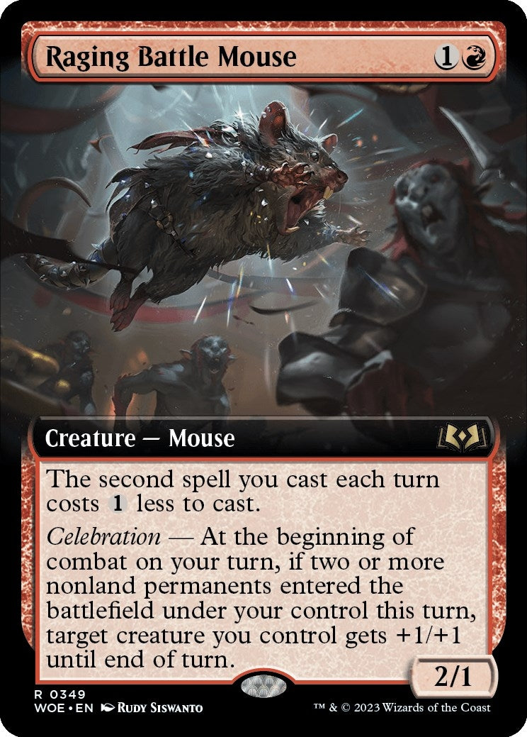 Raging Battle Mouse Extended Art (349) [WOE]