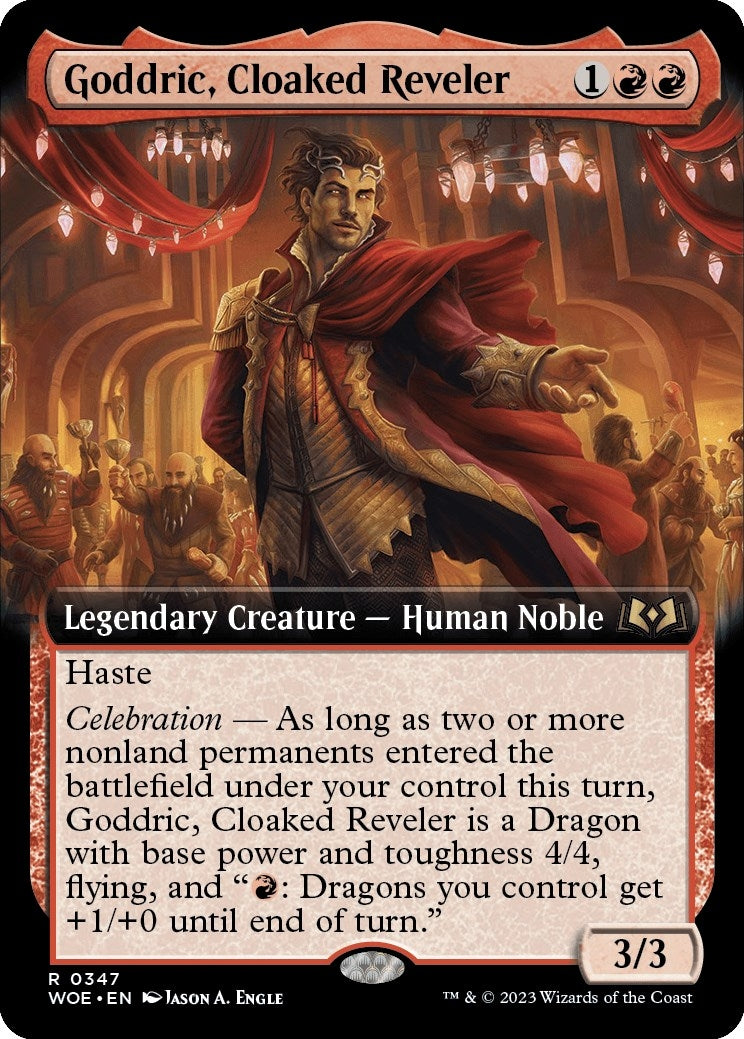 Goddric Cloaked Reveler Extended Art (347) [WOE]