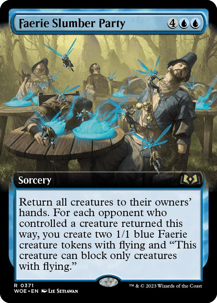 Faerie Slumber Party Extended Art (371) [WOE]