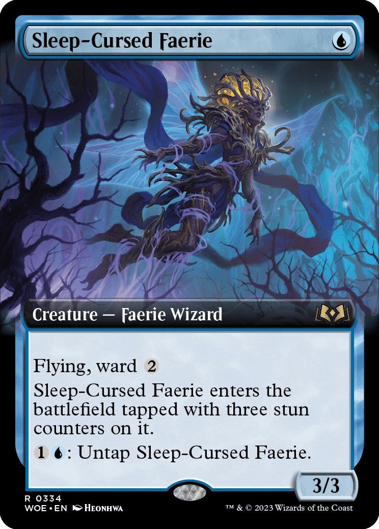 Sleep Cursed Faerie Extended Art (334) [WOE]