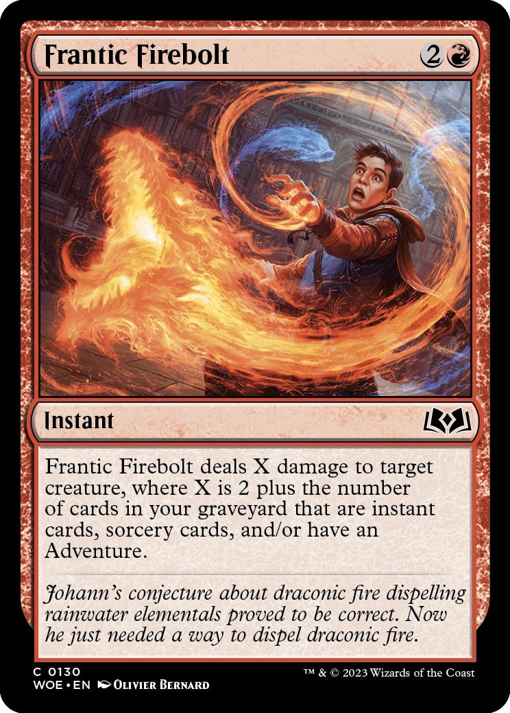 Frantic Firebolt [Wilds of Eldraine]