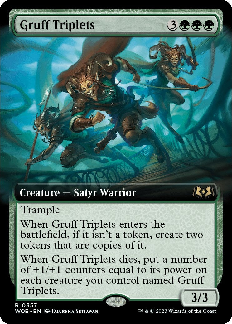 Gruff Triplets Extended Art (357) [WOE]