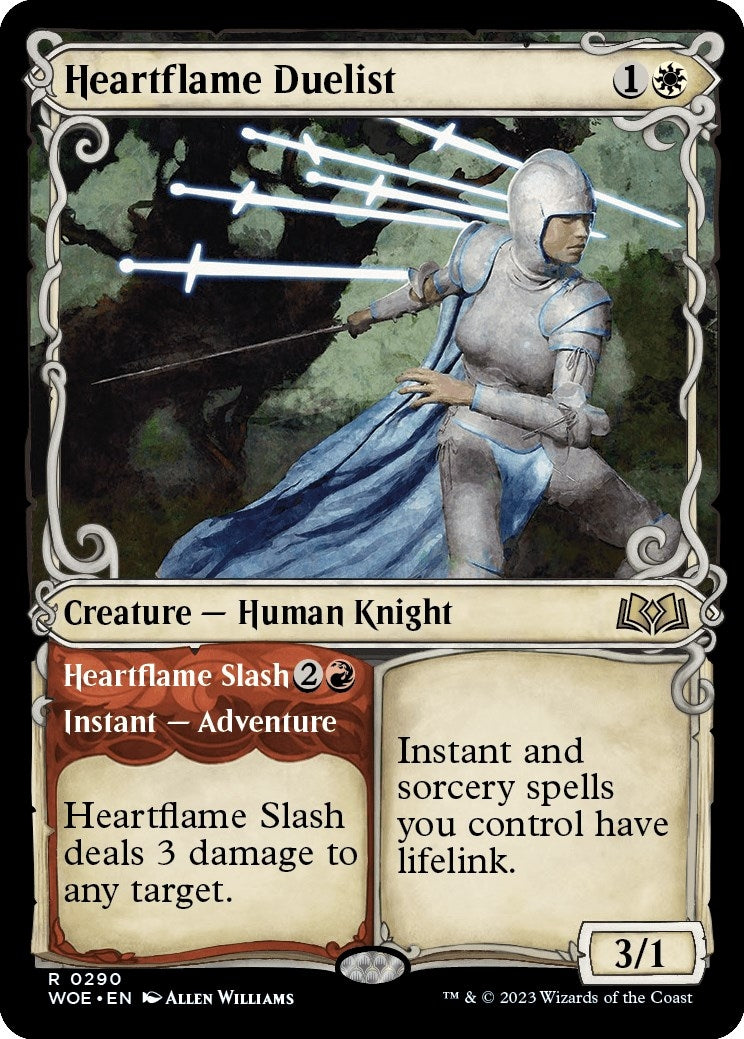 Heartflame Duelist // Heartflame Slash (Showcase) [Wilds of Eldraine]