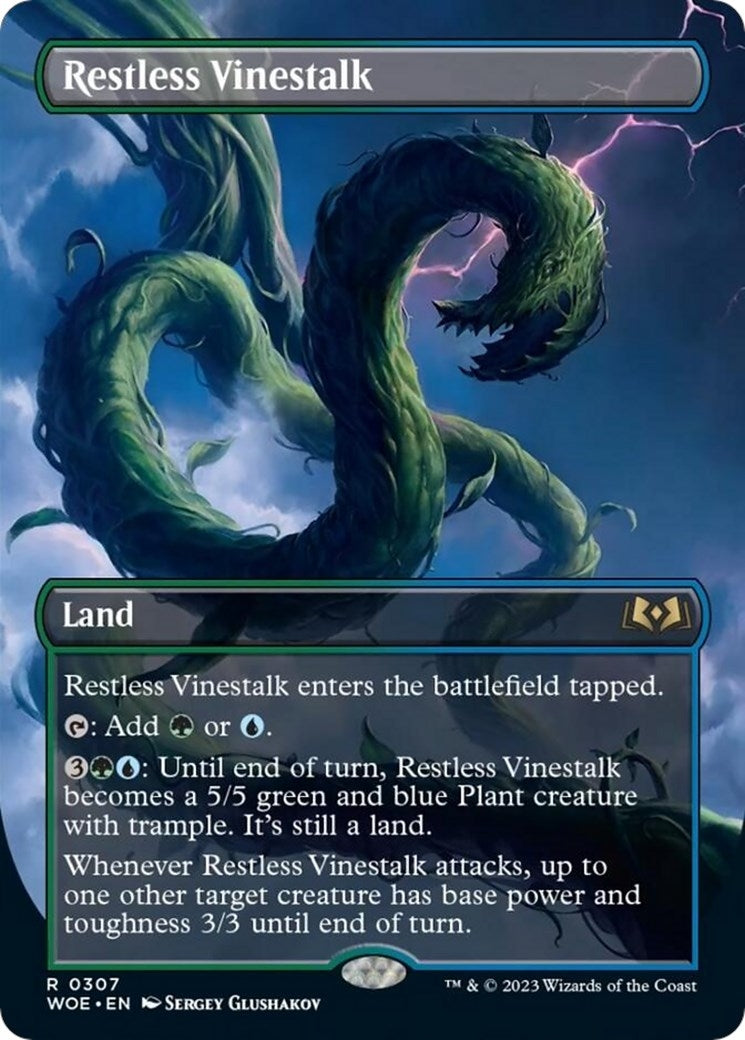 Restless Vinestalk Borderless (307) [WOE]