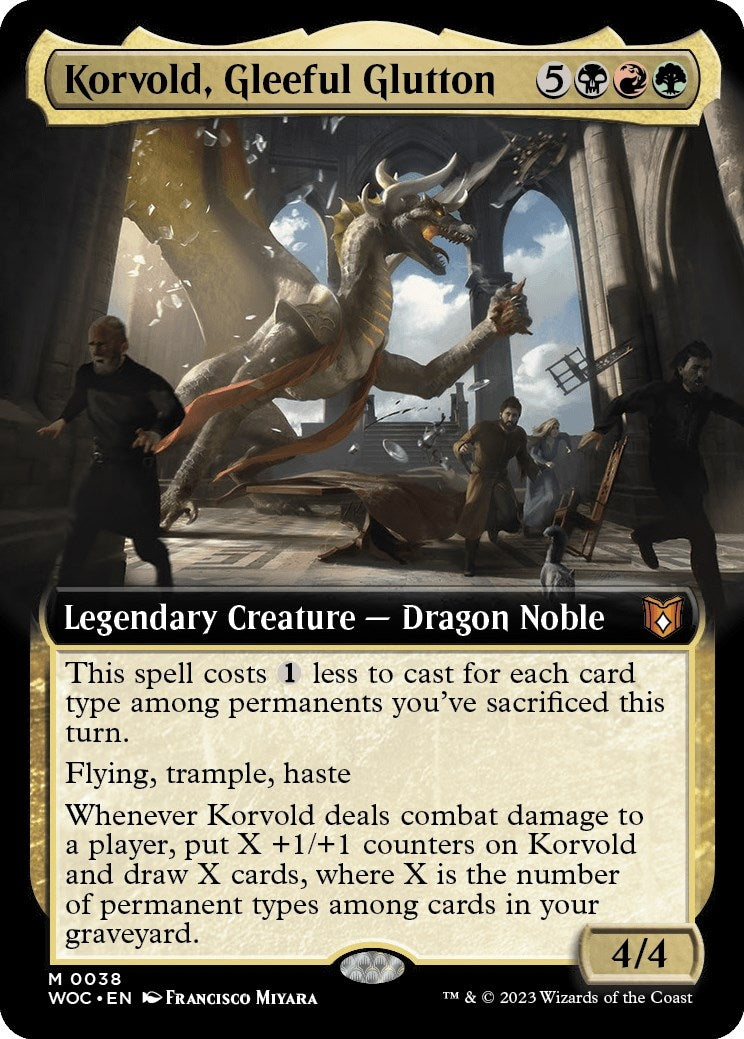 Korvold Gleeful Glutton Extended Art (38) [WOC]