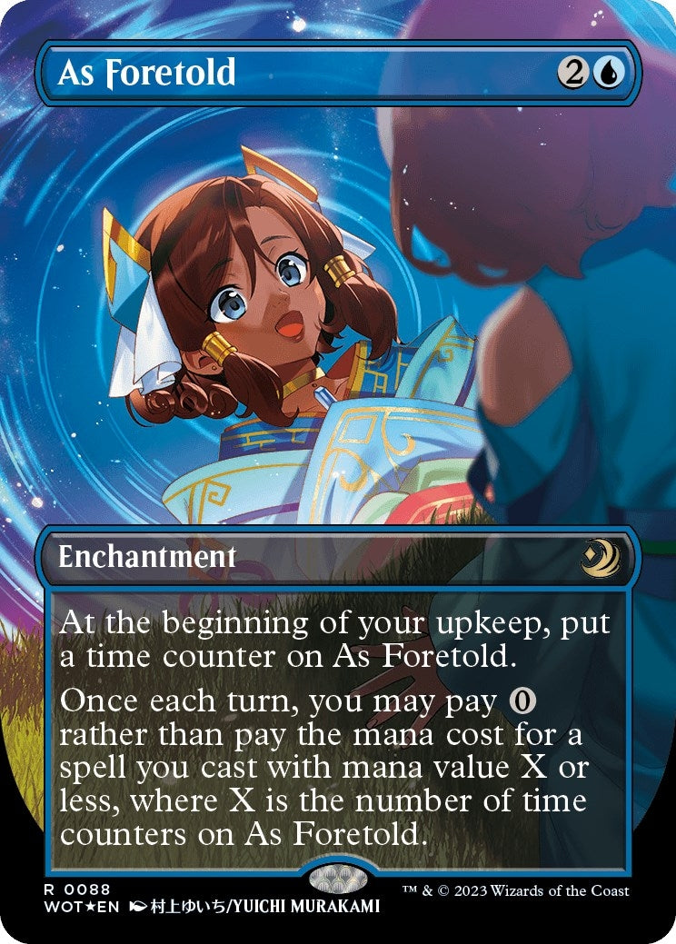 As Foretold Anime Borderless Confetti Foil (88) [WOT]