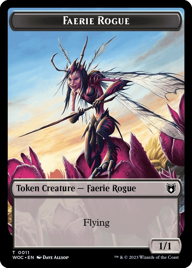 Faerie Rogue 0011 Faerie Double Sided Token (11 // 10) [WOC]