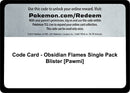 Code Card Obsidian Flames Single Pack Blister Pawmi [OBF]