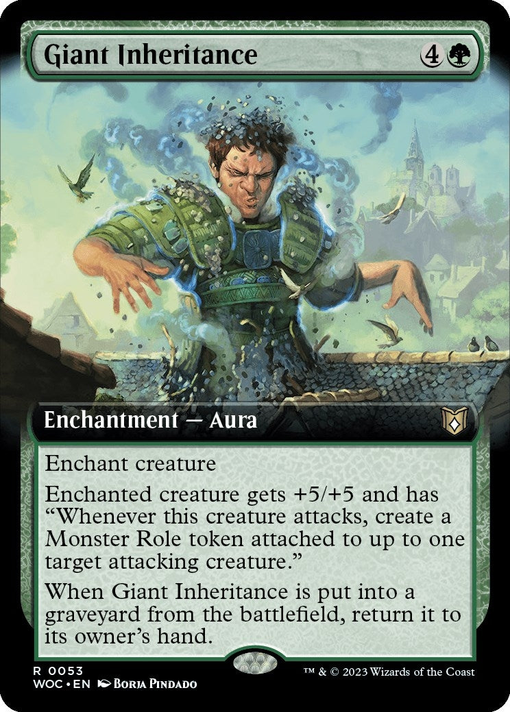 Giant Inheritance (Extended Art) [Wilds of Eldraine Commander]