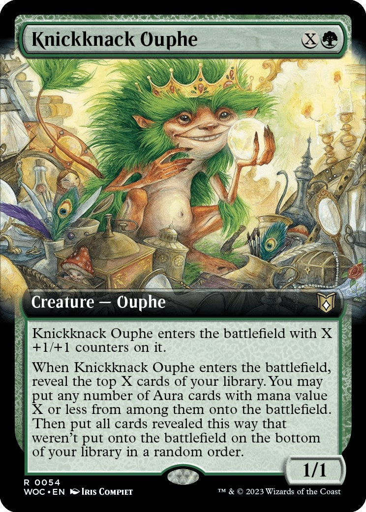 Knickknack Ouphe (Extended Art) [Wilds of Eldraine Commander]